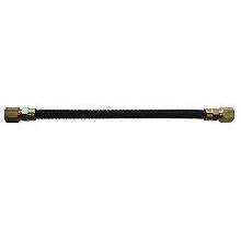 Firegear Tranquiline 36-Inch Whistle-Free Gas Log Connector With 1/2 MIP X 3/8 FIP Fittings