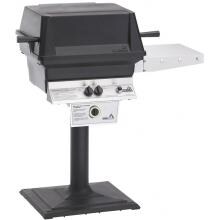 PGS T-Series T30 Commercial Cast Aluminum Freestanding Propane Gas Grill With Timer On Bolt-Down Patio Post image