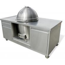 Kamado Joe ProJoe Stainless Steel Kamado Grill On Cart