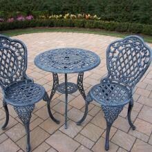 Oakland Living Mississippi Aluminum 2 Person Dining Set