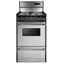 Summit Professional Series TEM130BKWY 20-Inch Freestanding Electric Range - Black