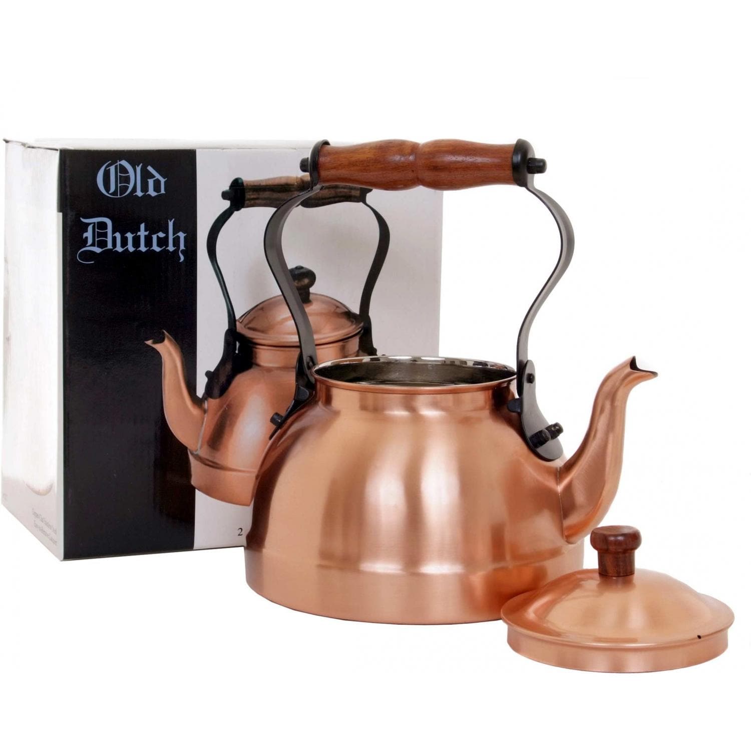 Old Dutch Satin Finish Copper Tea Kettle BBQ Guys