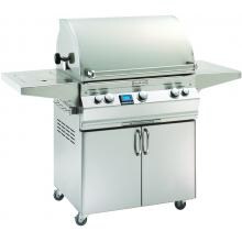 Fire Magic Aurora A660s Gas Grill With Single Side Burner On Cart