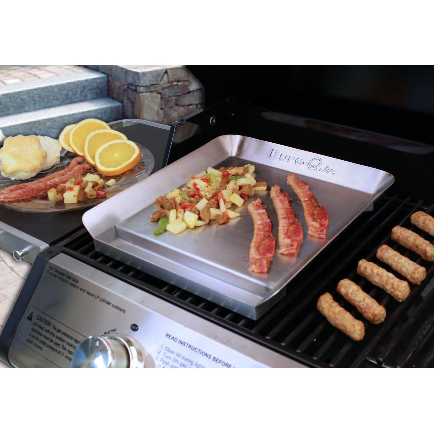 Little Griddle EuroQ Junior Stainless Steel Grill Top Griddle Half