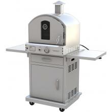 Pacific Living PL8430SS Natural Gas Stainless Steel Outdoor Pizza Oven On Cart