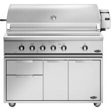 DCS Professional 48-Inch Freestanding Natural Gas Grill With Rotisserie On DCS CAD Cart - BH1-48R-N image