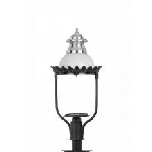 American Gas Lamp Works GL48 Cast Aluminum Manual Ignition Natural Gas Light With Triple Mantle Burner For Post Mount image