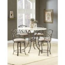 Hillsdale Brookside 5-piece Counter Height Dining Set With Hanover Stools - Brown - 4815dtbsghr image
