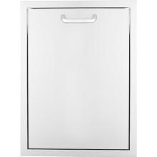 BBQGuys.com Kingston Series 20-Inch Roll-Out Double Stainless Steel Trash / Recycling Bin image