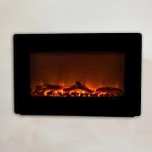 Fire Sense Black Wall Mounted Electric Fireplace