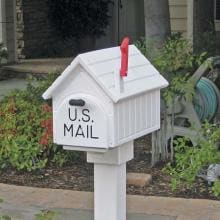 Eagle One Recycled Plastic Mail Box - Black