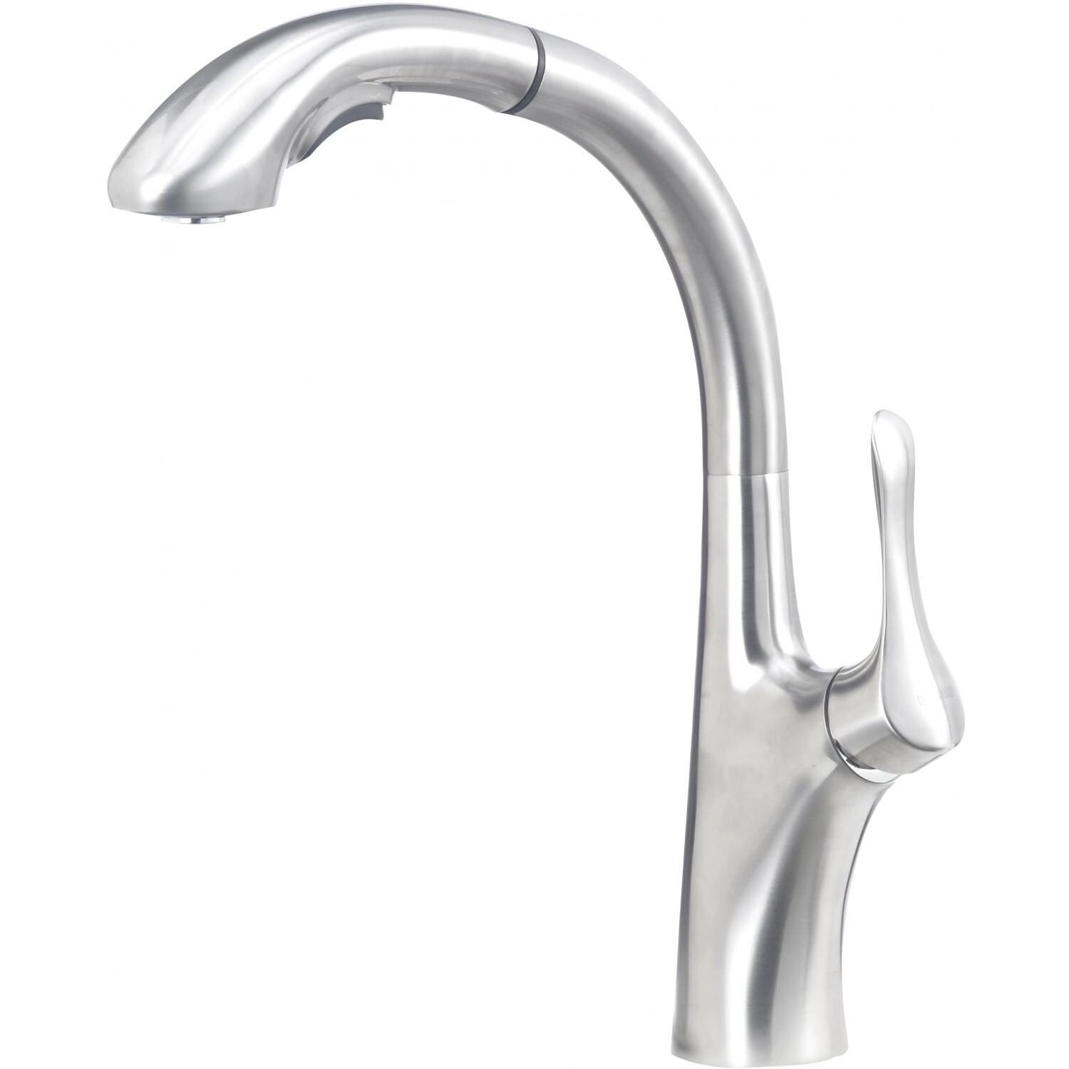 Blanco Napa Single Handle Pull Out Kitchen Faucet - Stainless Steel ...