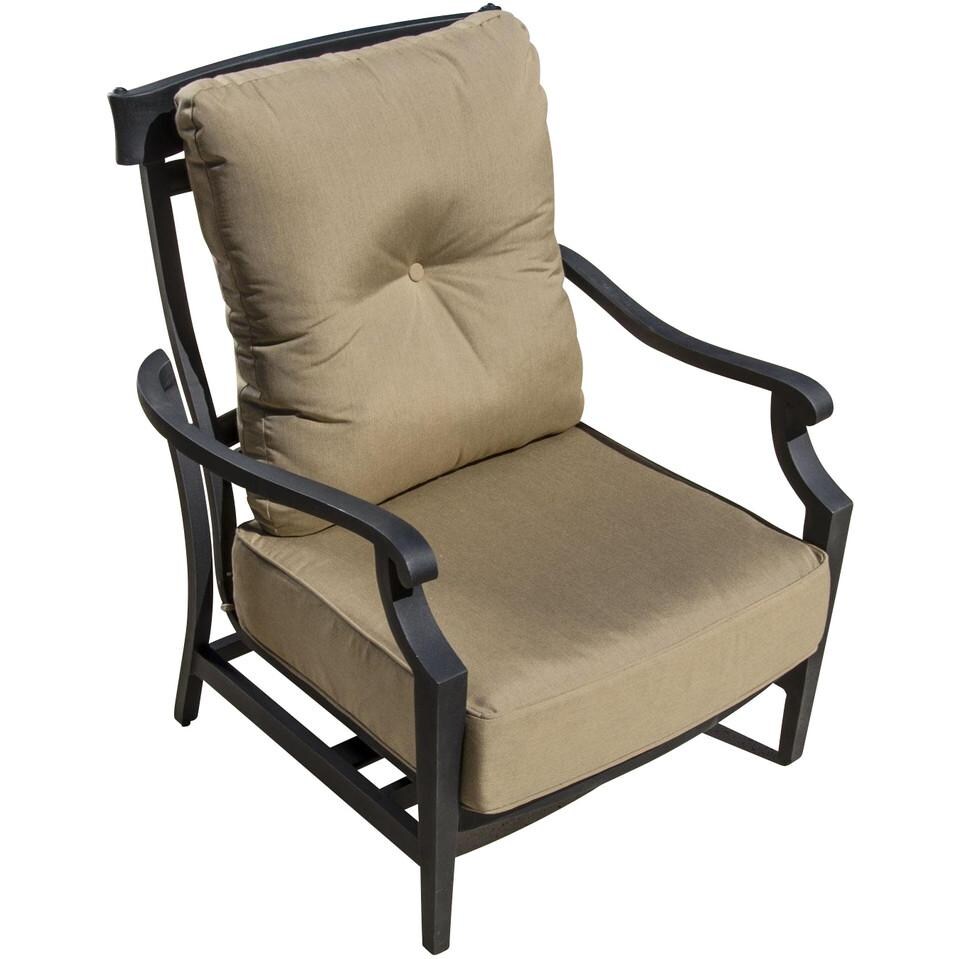 St. Charles Cast Aluminum Motion Patio Club Chair By Lakeview Outdoor