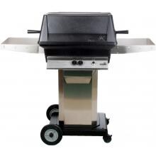 PGS A40 Cast Aluminum Freestanding Natural Gas Grill On Stainless Steel Portable Pedestal Base image