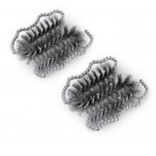 Weber 6709 Deluxe Stainless Steel Replacement Grill Brush Heads - Set Of 2 image
