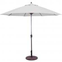 Galtech 9 Ft. Octagonal Aluminum Patio Market Umbrella W/ Crank Lift And Auto Tilt - Charcoal Frame W/ Canvas Sunbrella image