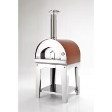 Forno Toscano Margherita Wood-Fired Pizza Oven on Cart - Red