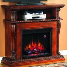 Corinth 42-Inch Electric Fireplace Media Console - Vintage Cherry - 23DE1447