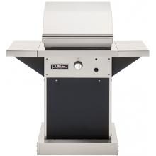 TEC Patio FR 26-Inch Freestanding Infrared Propane Gas Grill On Black Pedestal - PFR1LPPEDB image