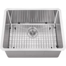 Platinum Sinks 23 X 19 16-Gauge Single Bowl Stainless Steel Undermount Sink With Strainer And Grid image