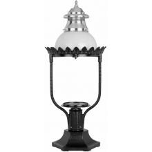 American Gas Lamp Works GL48 Cast Aluminum Manual Ignition Natural Gas Light With Open Flame Burner And Pedestal Mount image