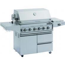 Grand Turbo By Barbeques Galore 38-Inch Propane Gas Grill On Cart