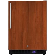 Summit 24-Inch 3.72 Cu. Ft. Outdoor Rated Compact Freezer With Ice Maker - Custom Panel / Black Cabinet - SPFF51OSIFIM image