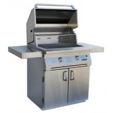Solaire 30 Inch All Infrared Freestanding Natural Gas Grill On Standard Cart - SOL-IRBQ-30CIR-NG image