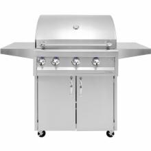 Artisan Professional By Alfresco 36-Inch 3-Burner Freestanding Natural Gas Grill With Rotisserie - ARTP-36C-NG image