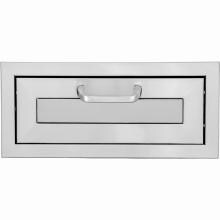 BBQGuys.com Kingston Panel Series 17-Inch Stainless Steel Single Access Drawer image