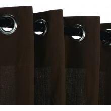 WeatherSmart Outdoor Curtain With Grommets By Hatteras Outdoors - 52 1/2 X 84 Inch - Coffee