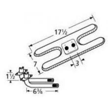 Stainless Steel H Twin, Centered, 3 Inch Offset Burner 12202-76402 image