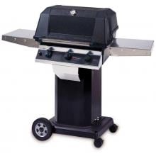 MHP Gas Grills WHRG4DD Hybrid Natural Gas Grill W/ SearMagic Grids On Black Cart