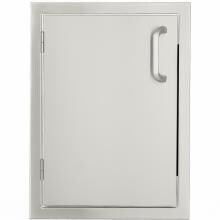 BBQGuys.com Kingston Series 17-Inch Stainless Steel Left-Hinged Single Access Door - Vertical image