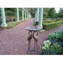 Oakland Living 2 Crane Lily Bird Bath - Antique Bronze