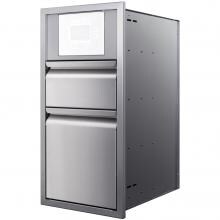 Memphis Grills 15-Inch Double Access Drawer W/ Grill Controller Mount And Soft Close - VGC15DBC2 image