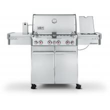 Weber Summit S-470 Propane Gas Grill On Cart With Rotisserie, Sear Burner & Side Burner