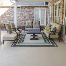 Lakeview Outdoor Designs St. Charles Aluminum 7 Person Deep Seating