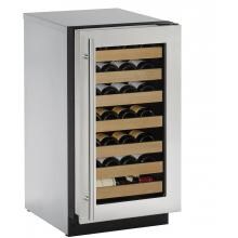 U-Line 31 Bottle Right Hinge Wine Cooler - Stainless Steel - 2218WCS