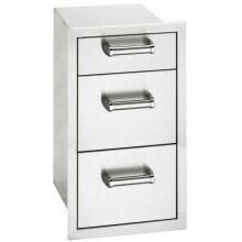Fire Magic Premium Flush 14-Inch Triple Access Drawer With Soft Close - 53803SC image