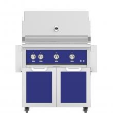 Hestan 36-Inch Freestanding Propane Gas Grill W/ All Infrared Burners & Rotisserie On Double Door Tower Cart - Prince - GSBR36-LP-BU image