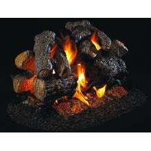 Peterson Real Fyre 30-Inch Charred Royal English Oak See-Thru Log Set With Vented G45 Burner