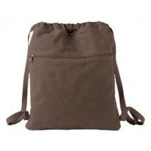 Authentic Pigment Pigment-Dyed Canvas Cinch Sack - Java image