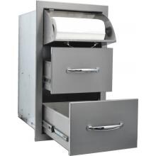 Sole Gourmet 17-Inch Deluxe Double Access Drawer With Paper Towel Dispenser image