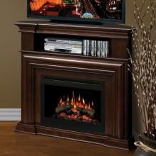 Dimplex Montgomery 47-Inch Corner Electric Fireplace Media Console - Espresso - GDS25-1057E