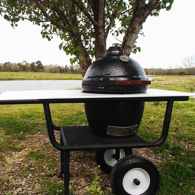 Grill Barrow Portable Kamado Grill Stand For Large 18Inch Ceramic