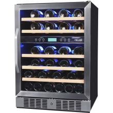 NewAir 46 Bottle Built-in Dual Zone Wine Cooler - AWR-460DB