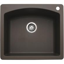 Blanco Diamond 25 X 22 Silgranit II Single Bowl Dual Mount Sink - Cafe Brown - 440208 image
