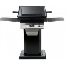 PGS A40 Cast Aluminum Freestanding Propane Gas Grill On Black Patio Base image