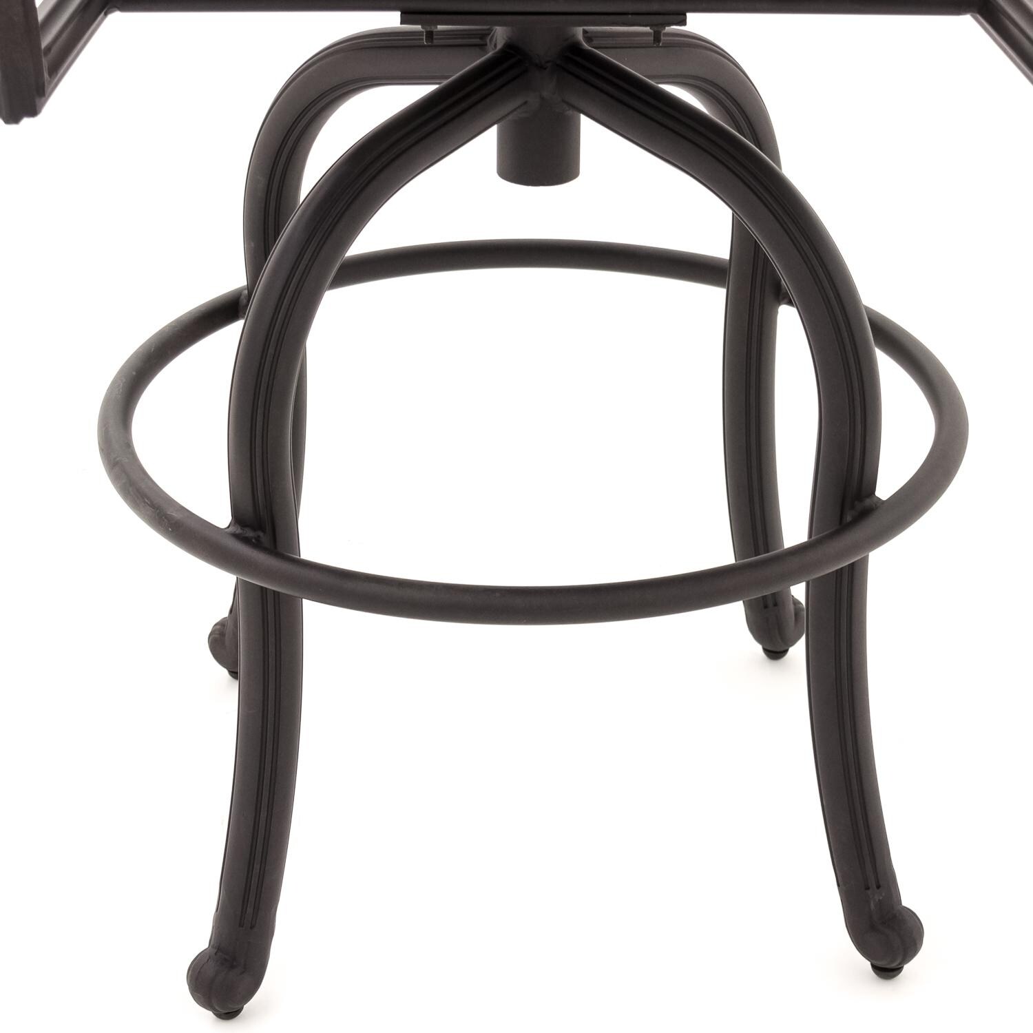 Carrolton Cast Aluminum Swivel Patio Bar Stool By Lakeview Outdoor